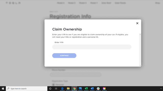 Claim Ownership of your Tesla