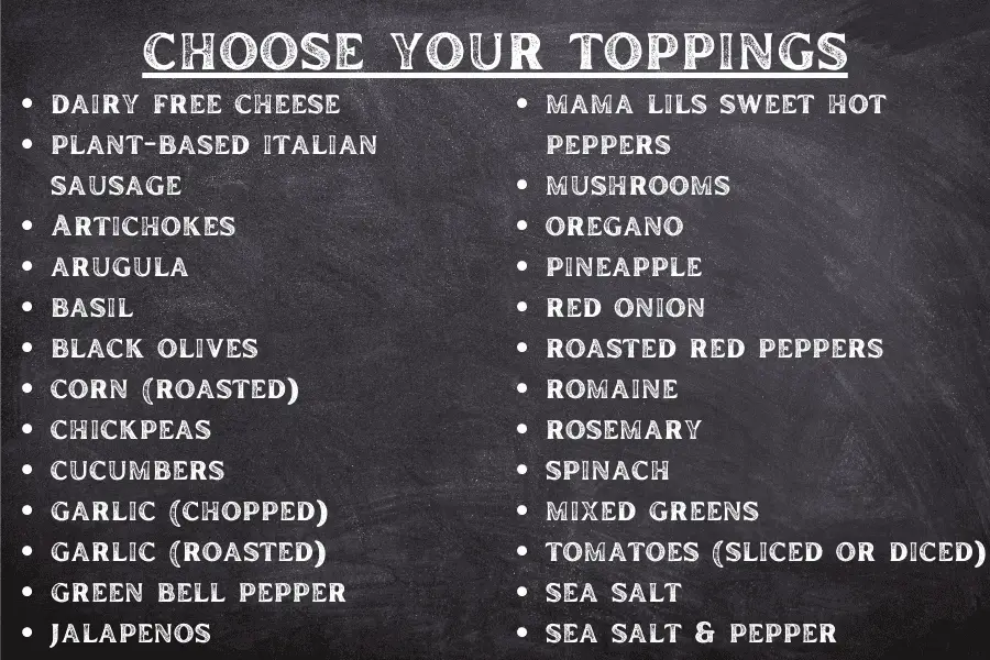 Choose Your Toppings