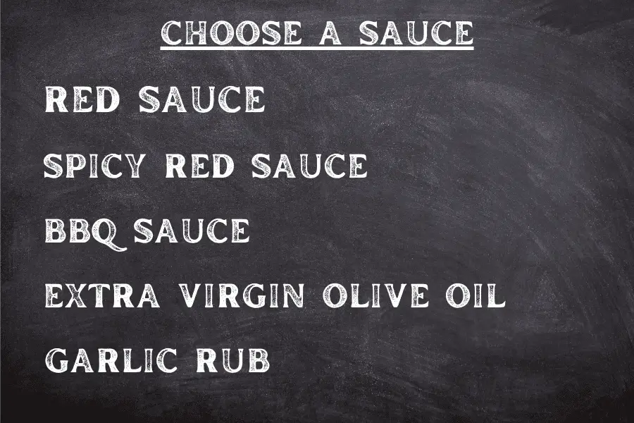 Choose a Sauce