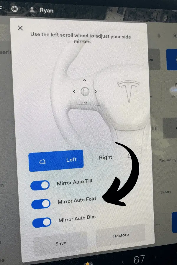 Enable Mirror Auto-Fold