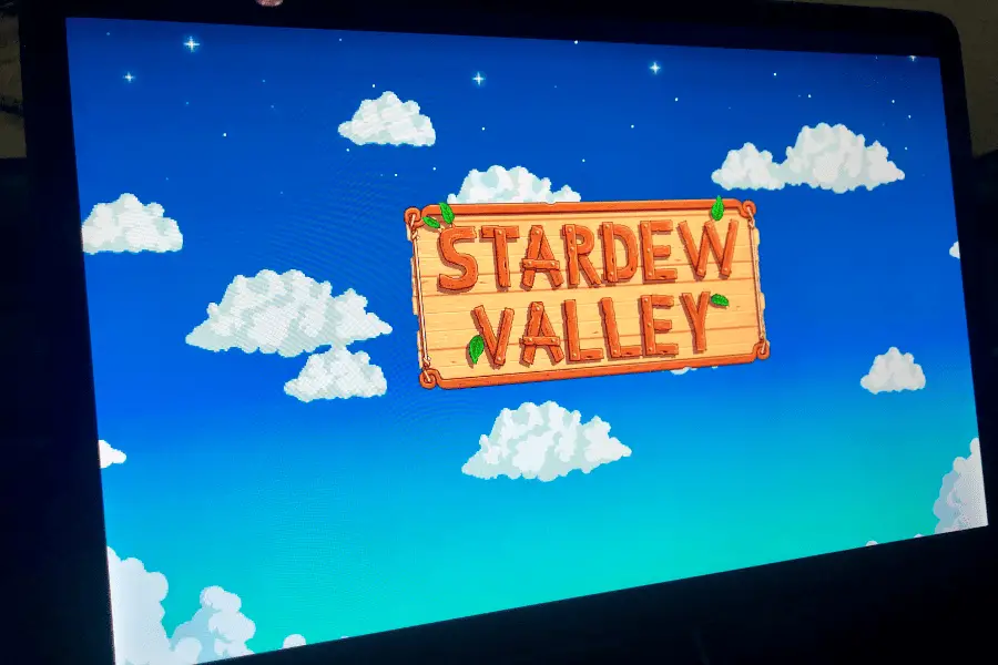Stardew Valley Game on Tesla Model 3